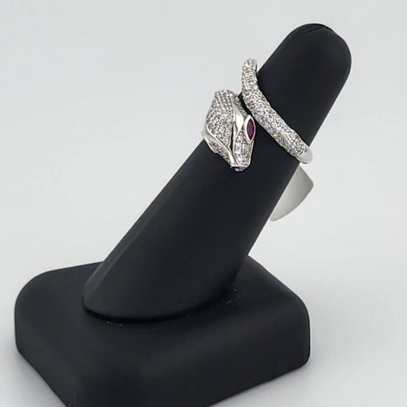 Genuine 925 Silver Snake Ring – Sleek Serpent Design - Picture 4 of 9